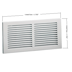 14x8 steel stamped grill