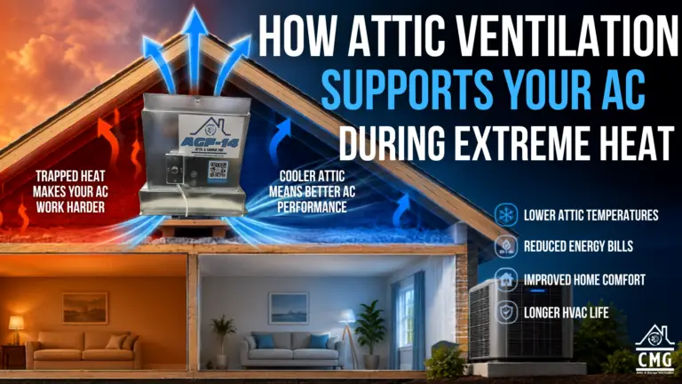 How Attic Ventilation Supports Your AC During Extreme Heat